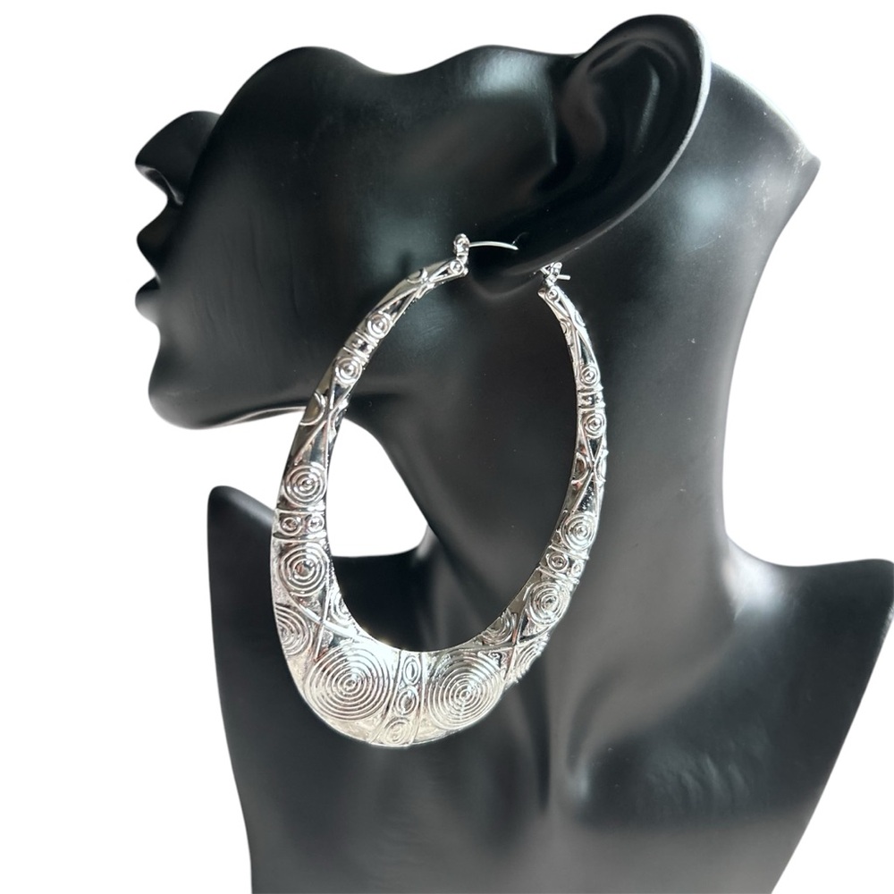Elegant Silver Hoop Earrings